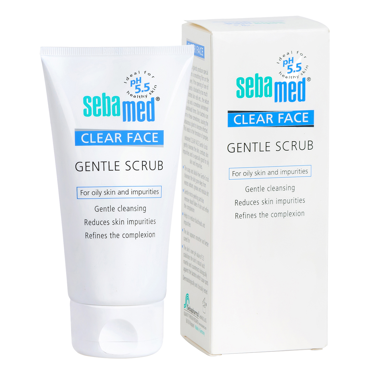 Kem Tẩy Tế Bào Chết Sebamed Ph5,5 Clear Face Gentle Scrub - SCF02A - 150ml